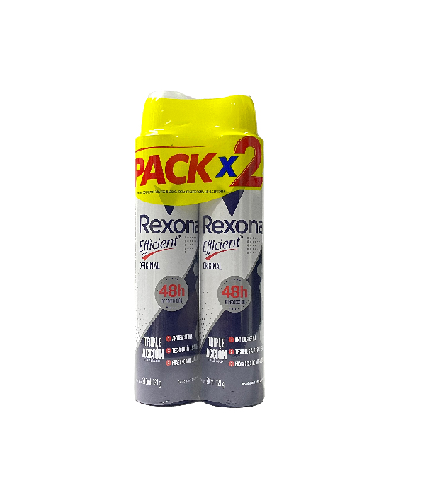 2 DESODORANTE REXONA EFFICIENT DELICAT SPR FRASCO X 210 ML